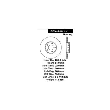 Disc Brake Rotor CE 125.33072