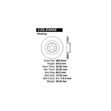 Disc Brake Rotor CE 125.33095