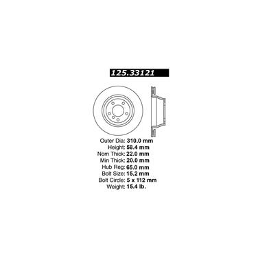 Disc Brake Rotor CE 125.33121