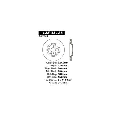 Disc Brake Rotor CE 125.33123