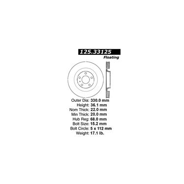 Disc Brake Rotor CE 125.33125