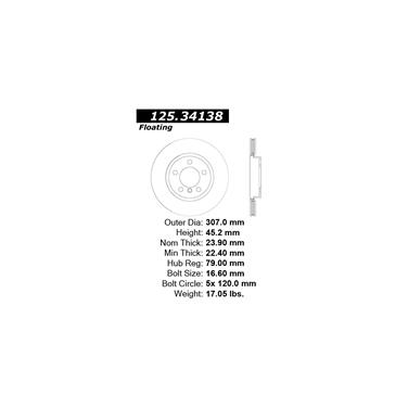 Disc Brake Rotor CE 125.34138