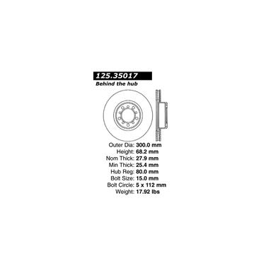 Disc Brake Rotor CE 125.35017