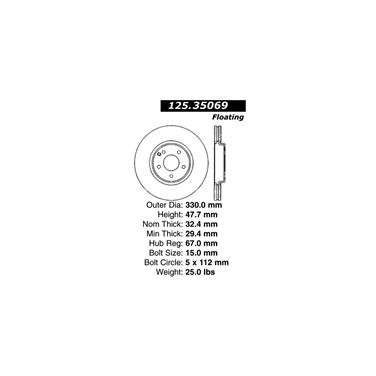 Disc Brake Rotor CE 125.35069