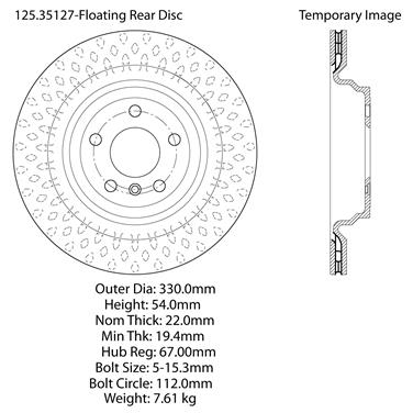 Disc Brake Rotor CE 125.35127