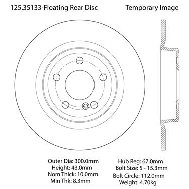 Disc Brake Rotor CE 125.35133