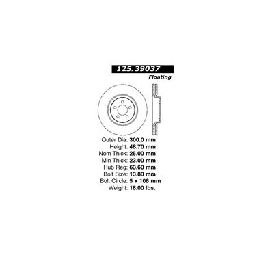 Disc Brake Rotor CE 125.39037