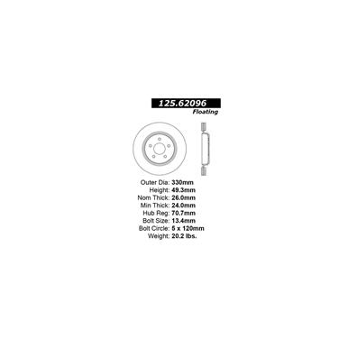 Disc Brake Rotor CE 125.62096