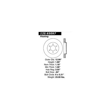 Disc Brake Rotor CE 125.65097