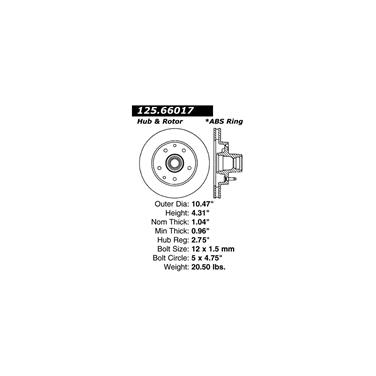 Disc Brake Rotor CE 125.66017