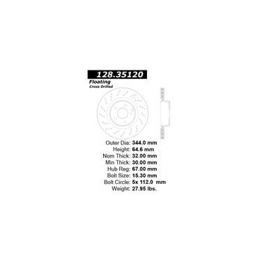 Disc Brake Rotor CE 128.35120