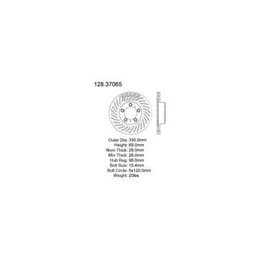 Disc Brake Rotor CE 128.37065