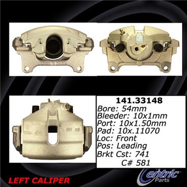 2010 Volkswagen Eos Disc Brake Caliper CE 141.33148