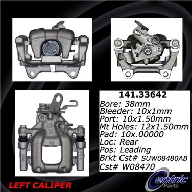 2014 Volkswagen Eos Disc Brake Caliper CE 141.33642