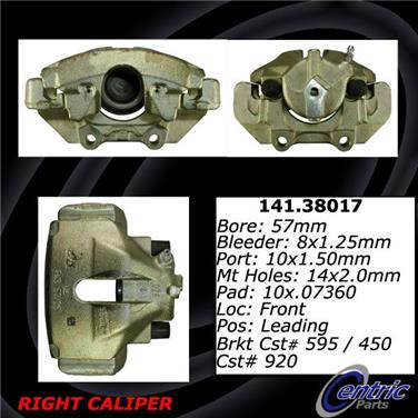 Disc Brake Caliper CE 141.38017