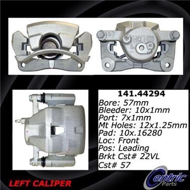 2014 Toyota Yaris Disc Brake Caliper CE 141.44294