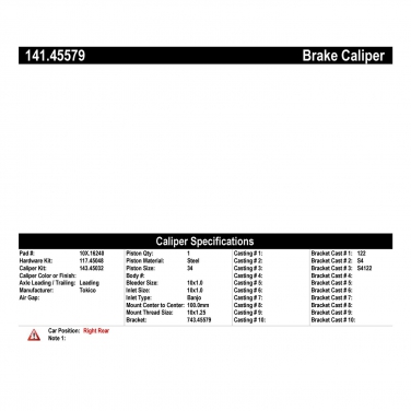 Disc Brake Caliper CE 141.45579