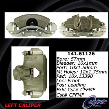 2008 Ford Focus Disc Brake Caliper CE 141.61126