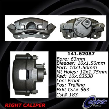 1990 Buick Reatta Disc Brake Caliper CE 141.62087