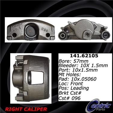 2000 Chevrolet Cavalier Disc Brake Caliper CE 141.62105