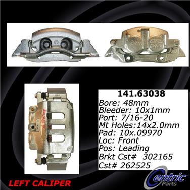 Disc Brake Caliper CE 141.63038