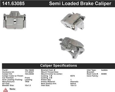 Disc Brake Caliper CE 141.63085