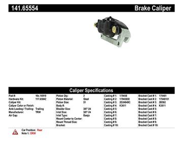 Disc Brake Caliper CE 141.65554