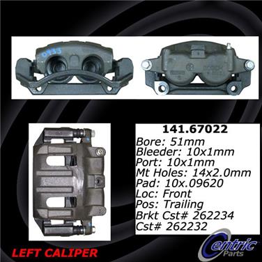 Disc Brake Caliper CE 141.67022