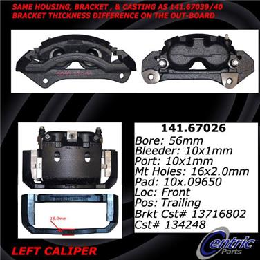 Disc Brake Caliper CE 141.67026