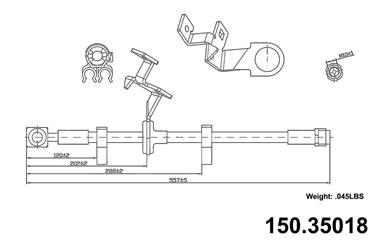 Brake Hydraulic Hose CE 150.35018