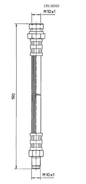 Brake Hydraulic Hose CE 150.38303