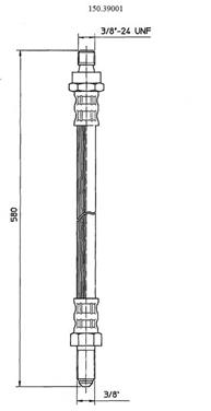 Brake Hydraulic Hose CE 150.39001