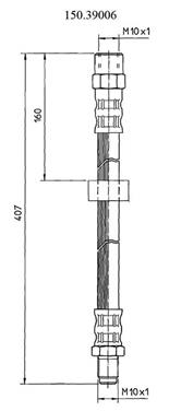 Brake Hydraulic Hose CE 150.39006