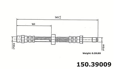 Brake Hydraulic Hose CE 150.39009