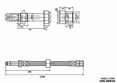 Brake Hydraulic Hose CE 150.39010