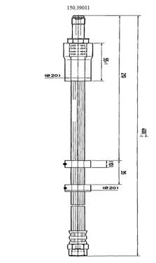 Brake Hydraulic Hose CE 150.39011