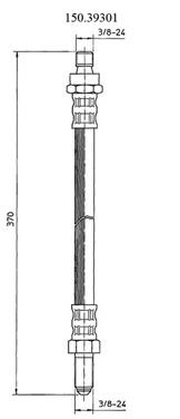 Brake Hydraulic Hose CE 150.39301