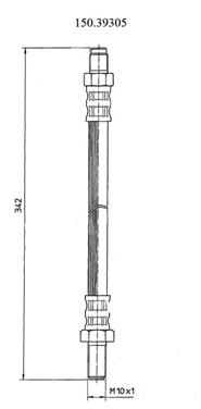 Brake Hydraulic Hose CE 150.39305