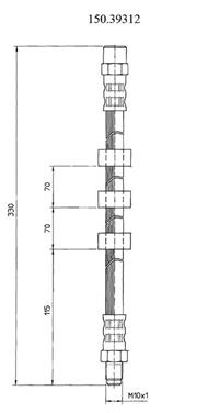 Brake Hydraulic Hose CE 150.39312