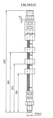 Brake Hydraulic Hose CE 150.39315