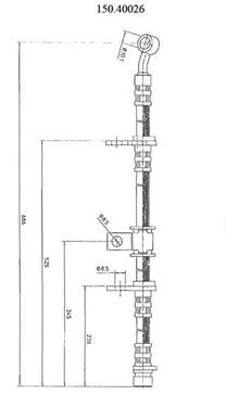 Brake Hydraulic Hose CE 150.40026