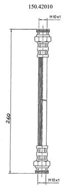 Brake Hydraulic Hose CE 150.42010