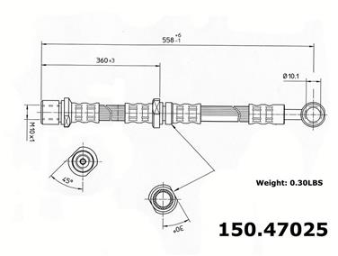 Brake Hydraulic Hose CE 150.47025