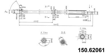 Brake Hydraulic Hose CE 150.62061