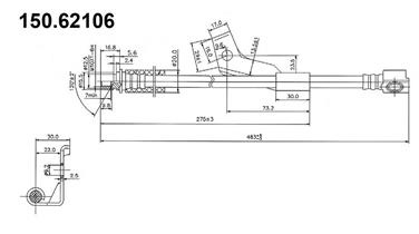 Brake Hydraulic Hose CE 150.62106