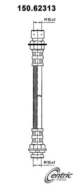 1993 Oldsmobile Cutlass Ciera Brake Hydraulic Hose CE 150.62313