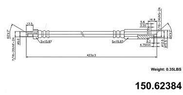 Brake Hydraulic Hose CE 150.62384