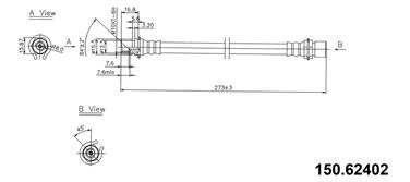 Brake Hydraulic Hose CE 150.62402