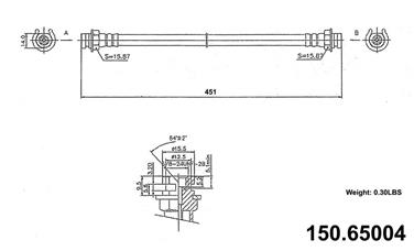 Brake Hydraulic Hose CE 150.65004