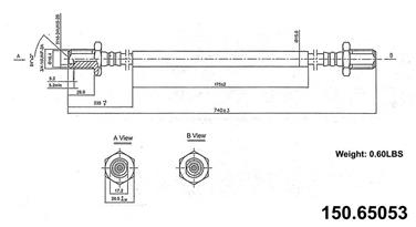 Brake Hydraulic Hose CE 150.65053